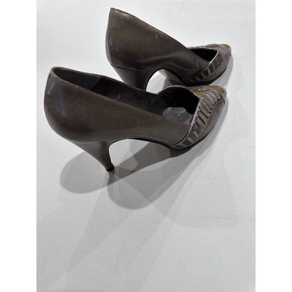 AUTHENTIC BRUNO MAGLI MADE IN ITALY SZ 6.5B TAN & BROWN - Picture 5 of 9